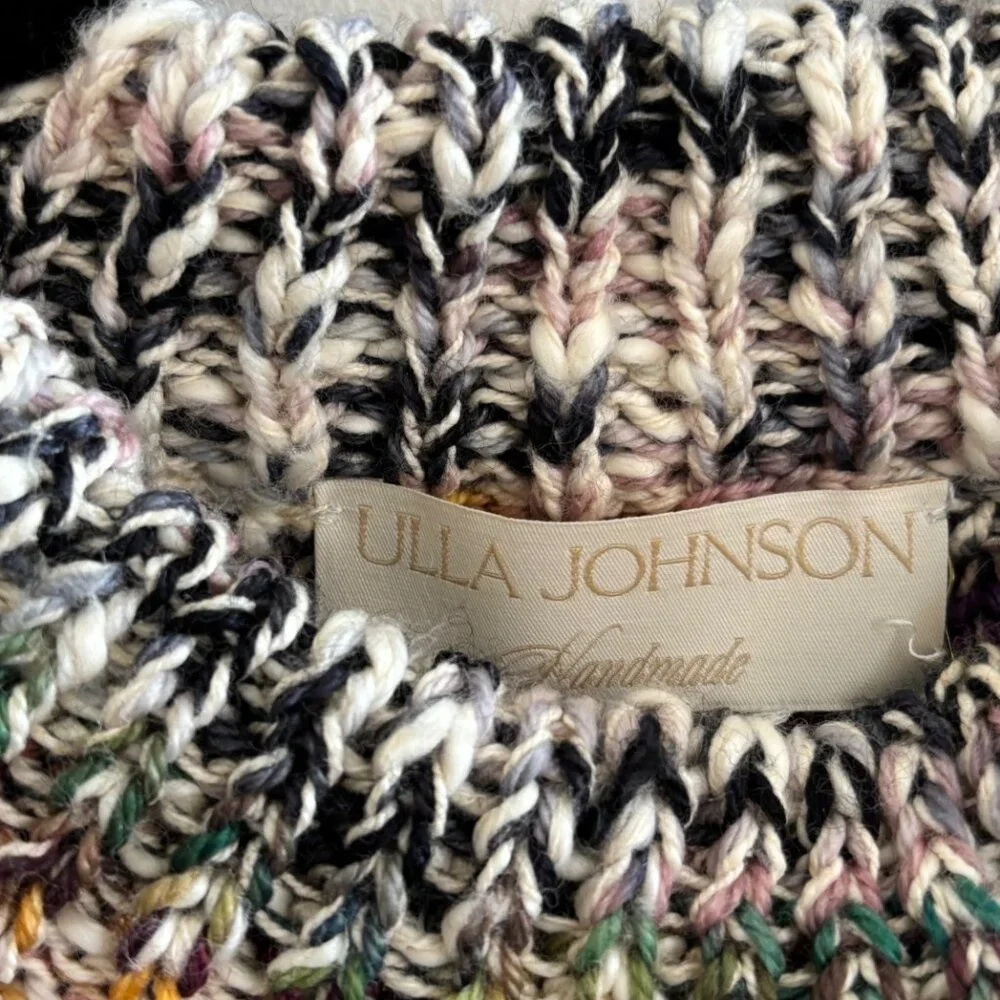 NWT Ulla Johnson Zenna Sleeveless Knit Sweater Multicolor Handcrafted Size M/L - Picture 5 of 10